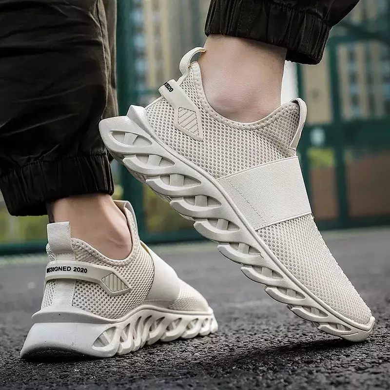 Ashore Shop Summer Plus Size 39-46 Mesh Shoes Breathable Sneakers Casual Men Shoes Non-slip Sport Running Shoes Lightweight Foot