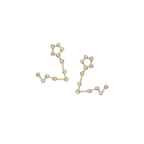 Baby Pisces Diamond Constellation Earring | Ready to Ship