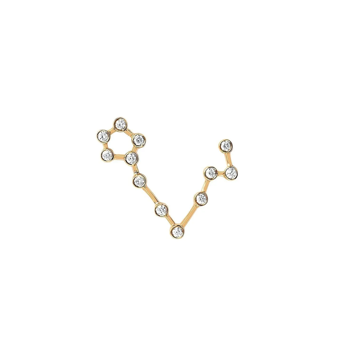 Baby Pisces Diamond Constellation Earring | Ready to Ship