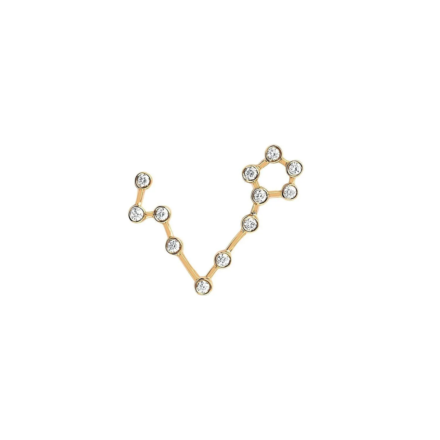 Baby Pisces Diamond Constellation Earring | Ready to Ship