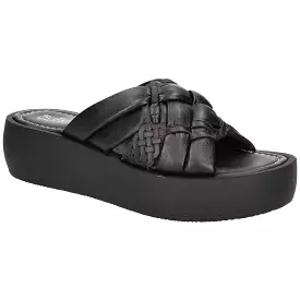 Bella Vita Womens Ned Italy Leather Slip On Flatform Sandals