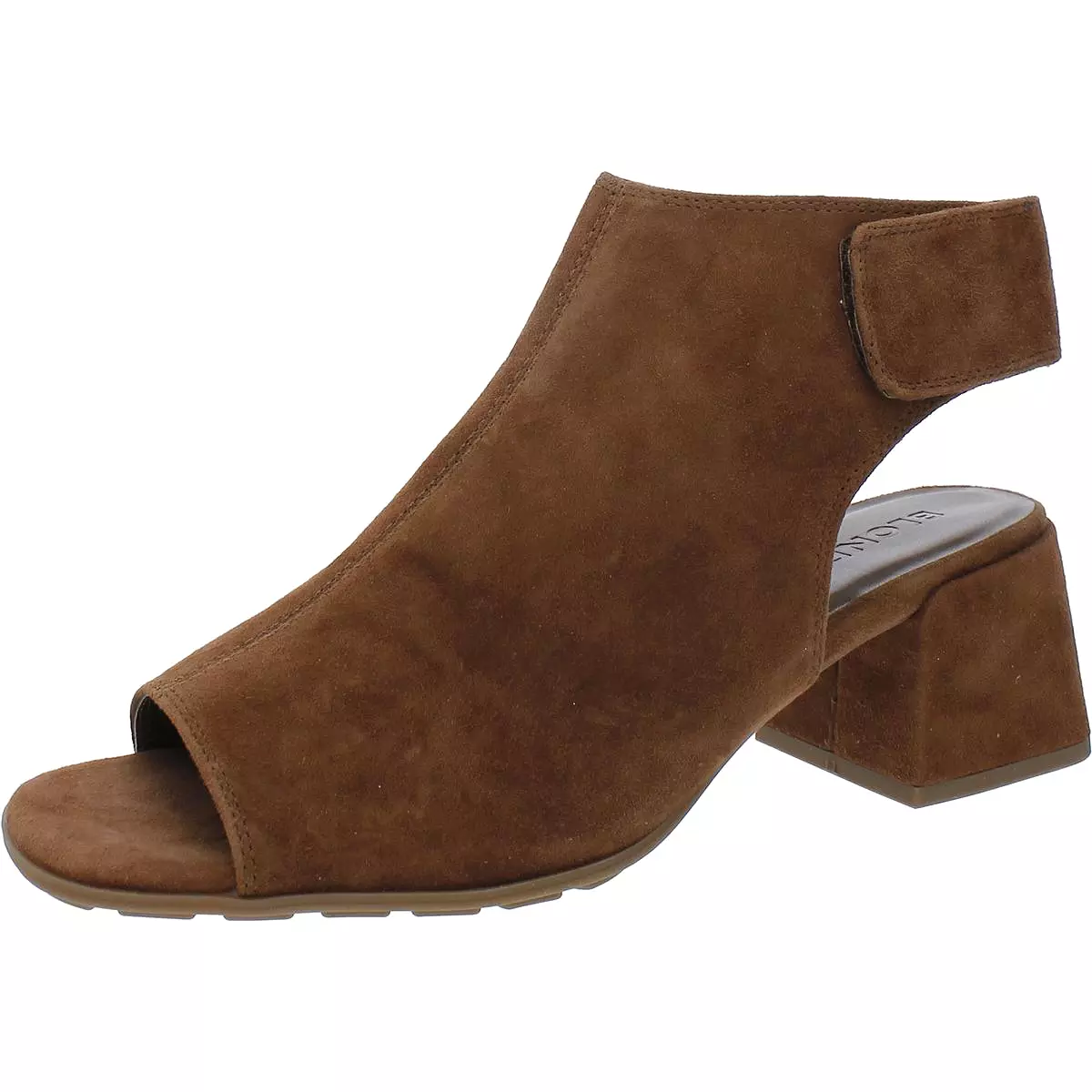 Blondo Womens Maria Suede Square Toe Block Heel