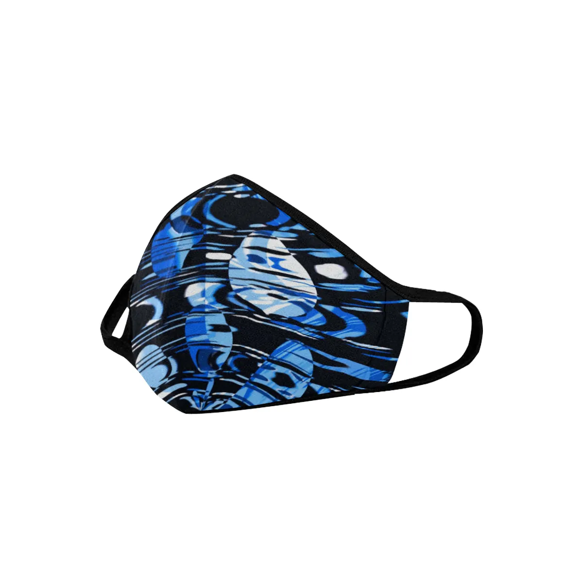 Blue Psychedelic Mouth Mask *Ready To Ship*