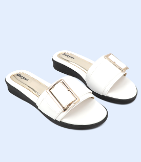 BW9203-WHITE-Women Slipper