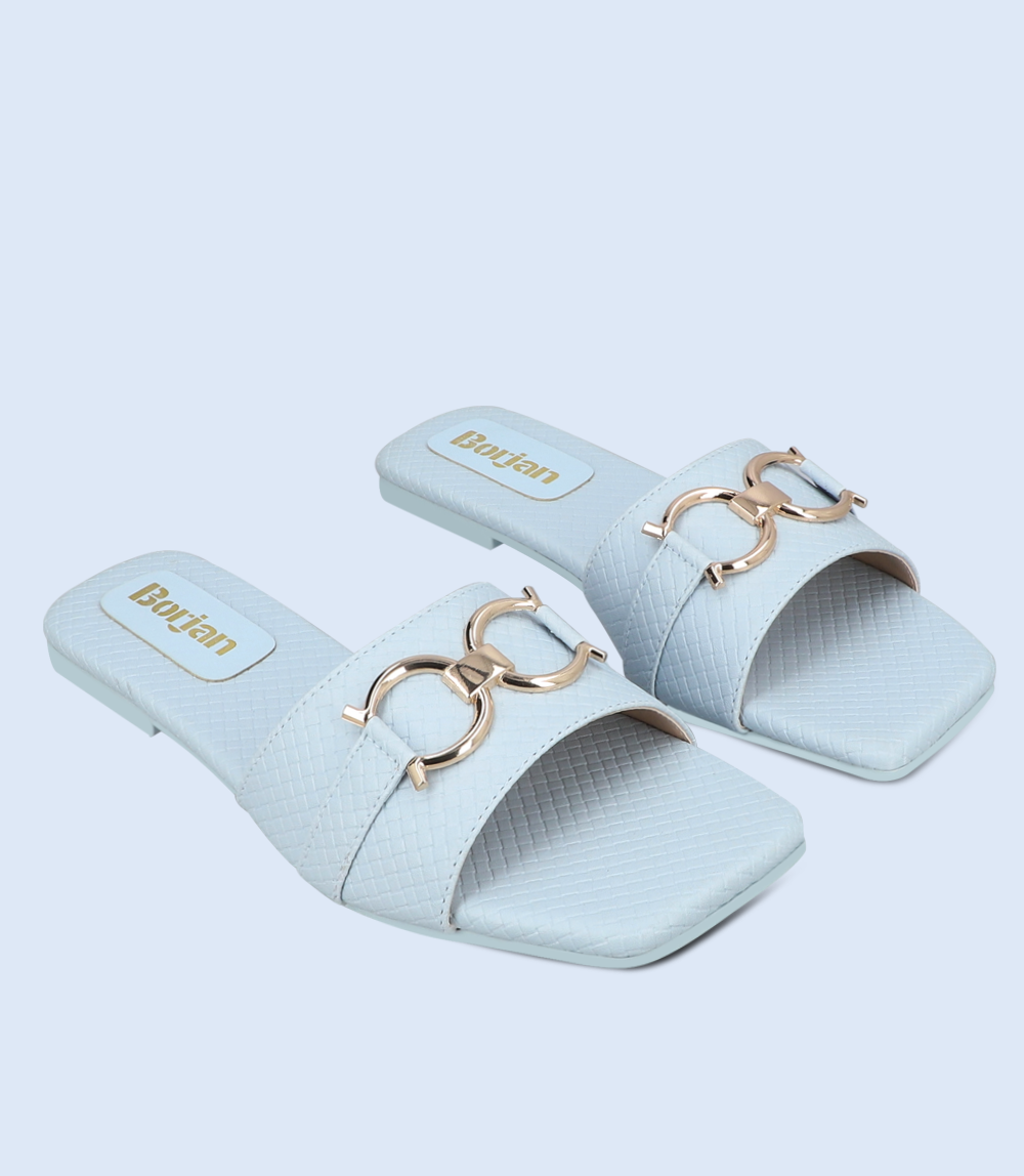 BW9292-LIGHT BLUE-Women Casual Slipper