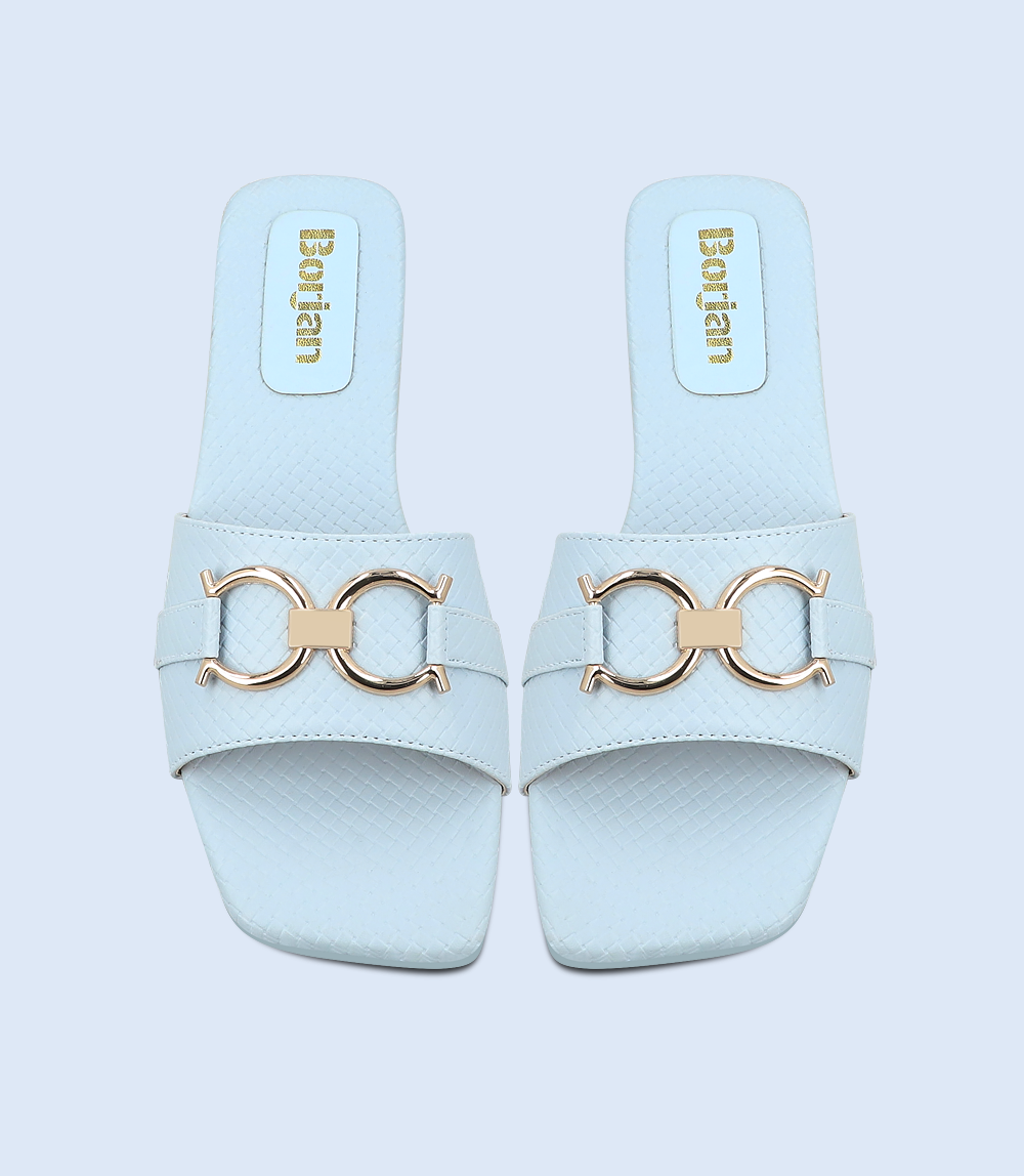 BW9292-LIGHT BLUE-Women Casual Slipper