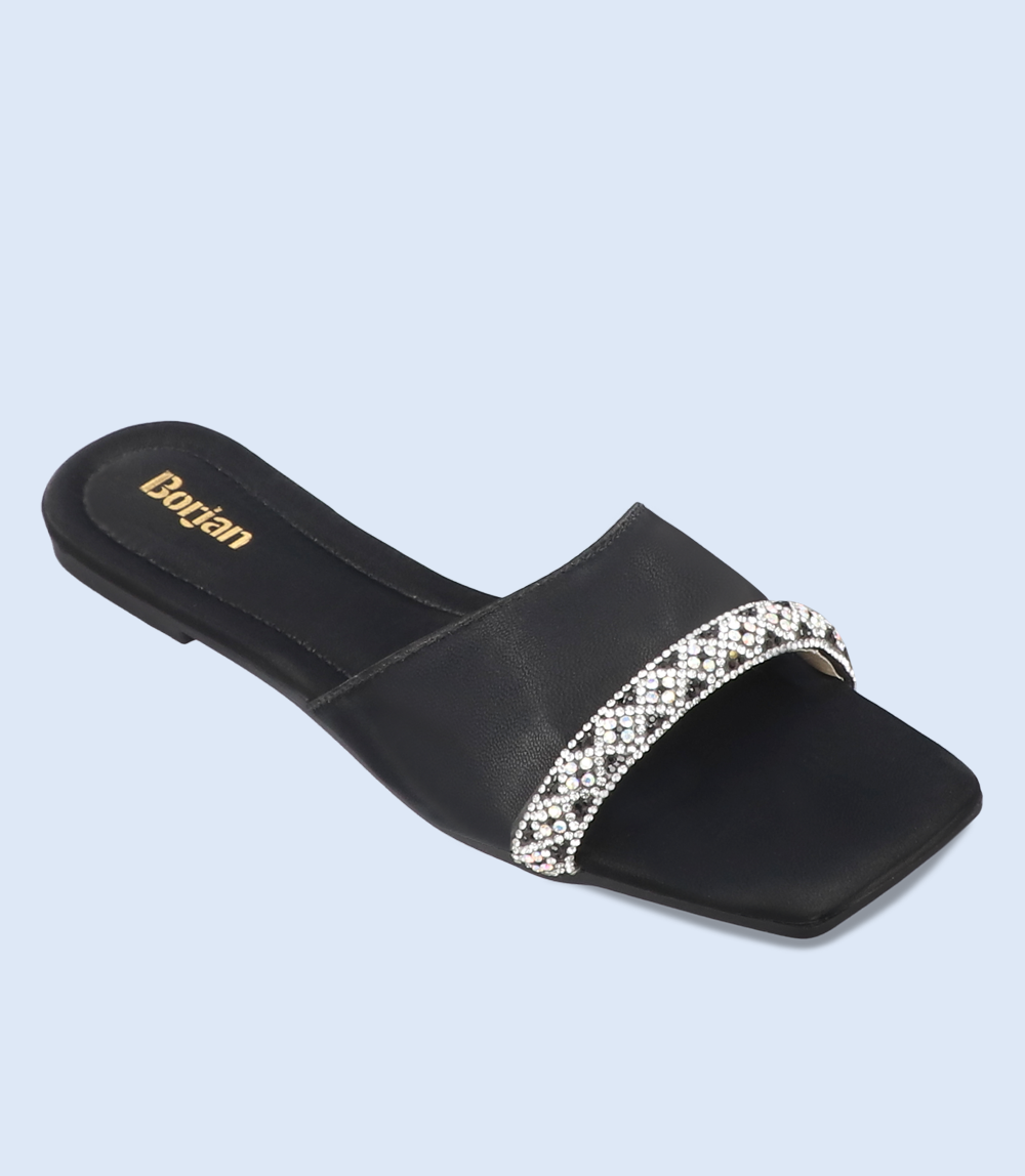 BW9427-BLACK-Women Slipper