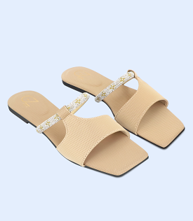 BW9478-KHAKI-Women Slipper