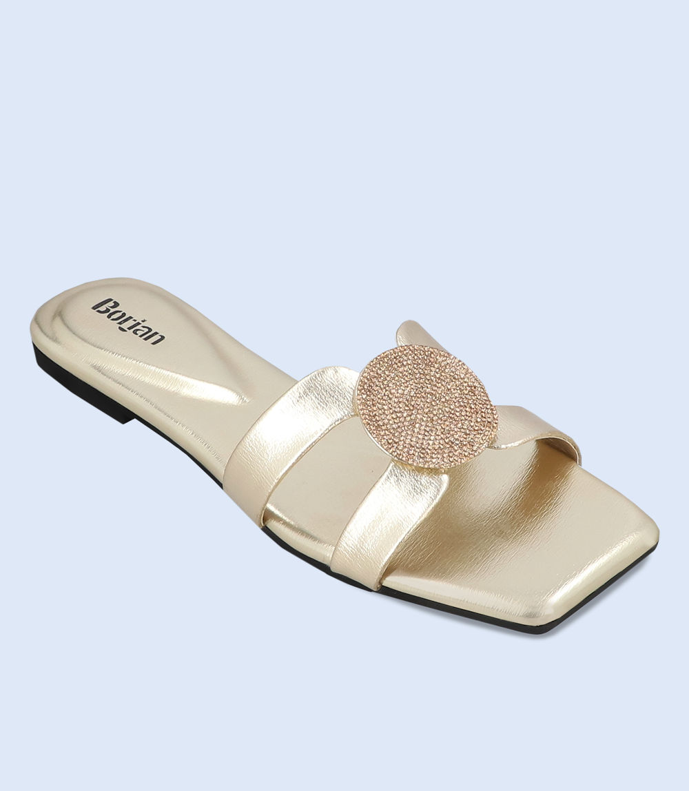 BW9488-GOLD-Women Slipper