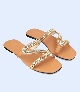 BW9501-TAN-Women Slipper