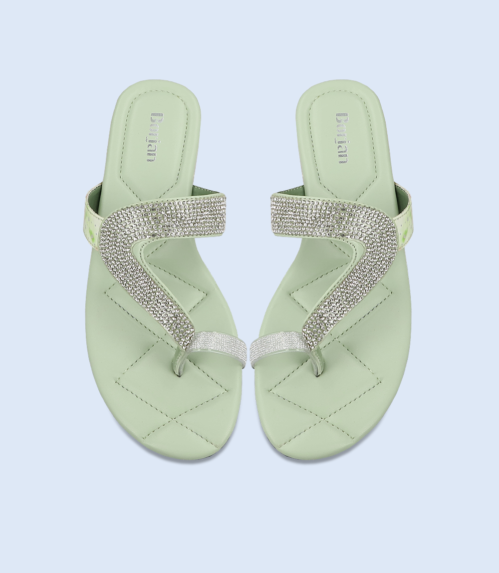 BW9741-Mint green-Women Chappal