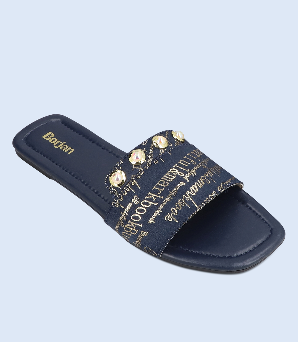 BW9901-NAVY-Women Slipper