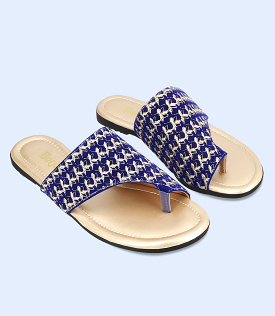 BW9903-BLUE-Women Chappal