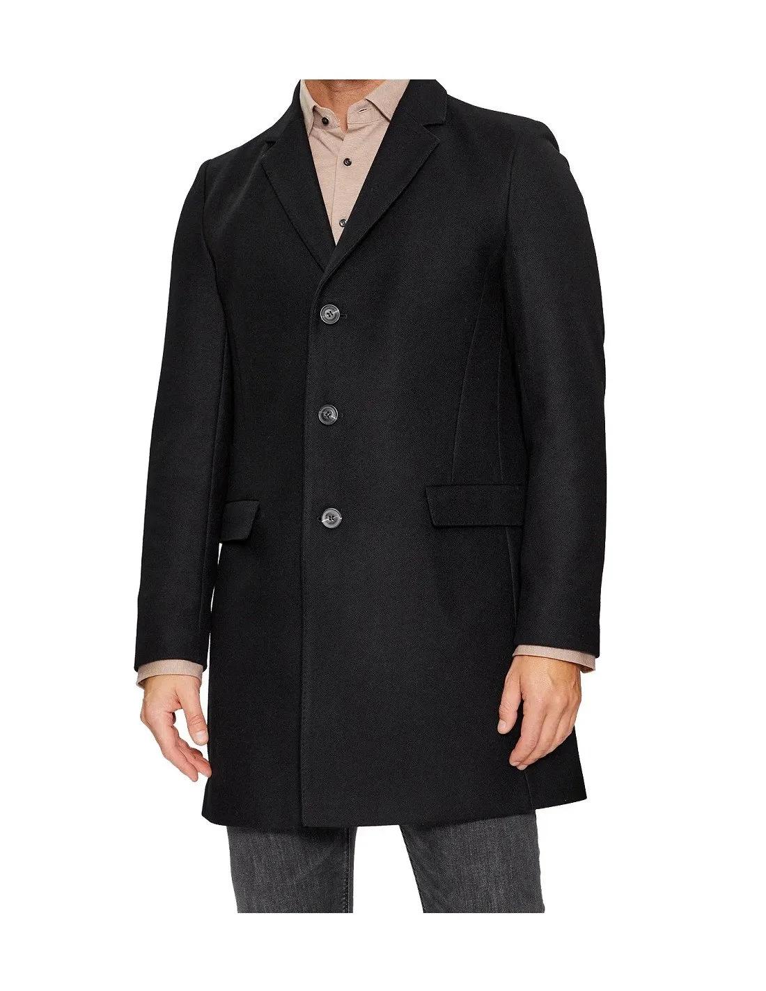 Cappotto Hugo Boss uomo 50495214001 nero