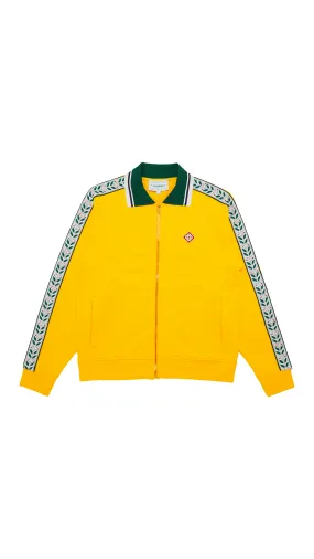 Casablanca Motosport Laurel Tape Sweatshirt  - Yellow