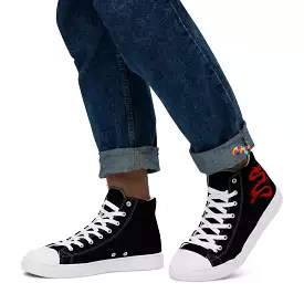 Chinese Dragon Men's High Top Canvas Shoes