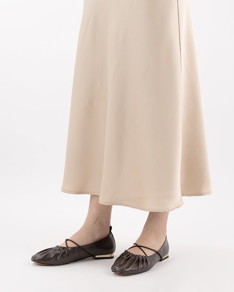 Crossover Straps Slip On Walking Ballet Flats