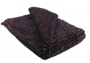 Desert Sand In Midnight Luxury Faux Fur Throw