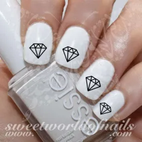 Diamond Nail Art Nail Water Decals Transfers Wraps