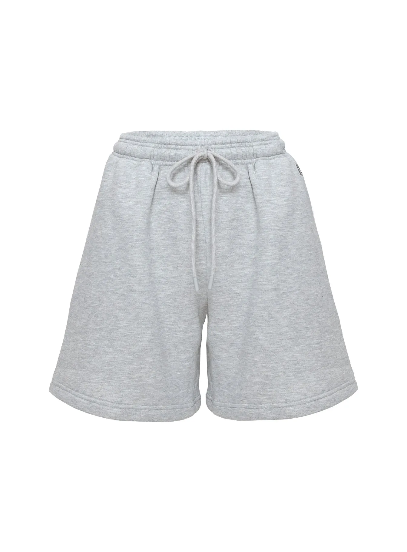 Dream Fleece Longline Shorts Grey Marle