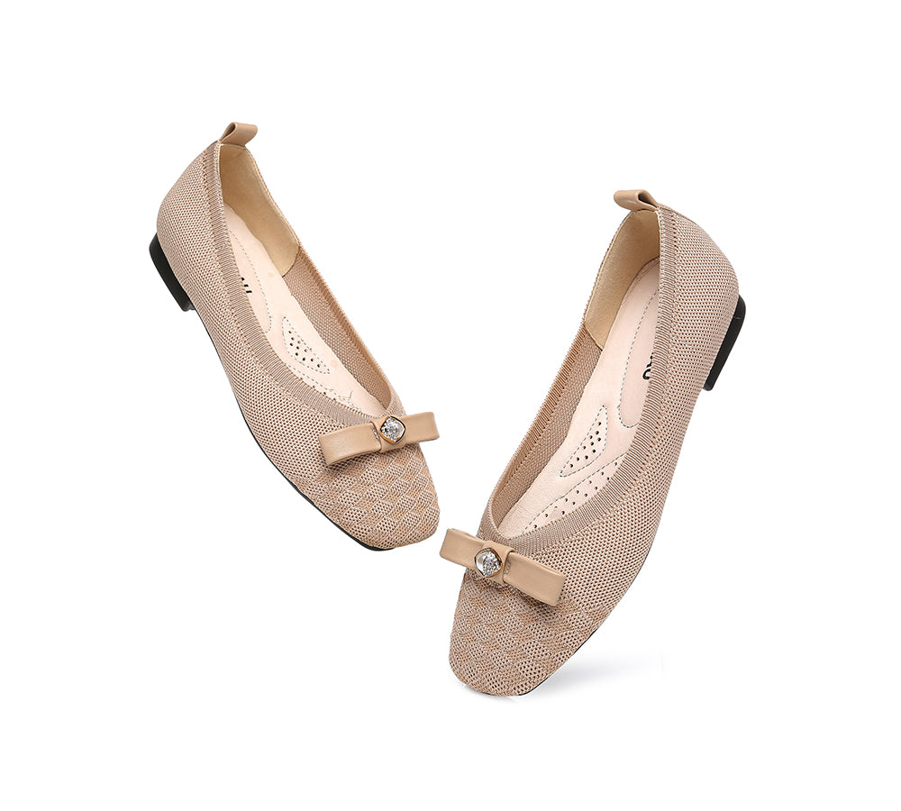 EVERAU Flats With Bow Women Yolanda