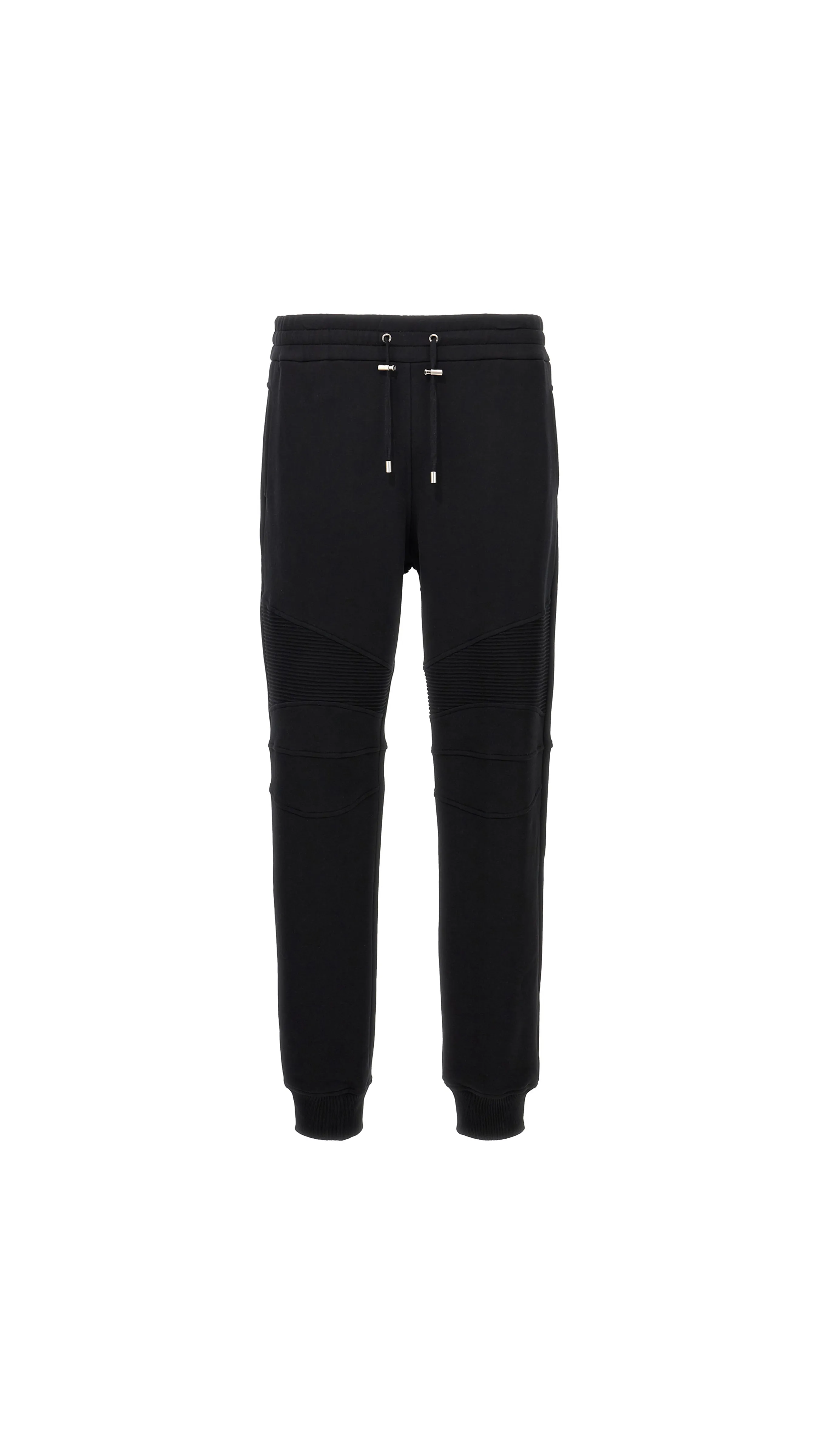 Flocked Balmain Paris Joggers - Black