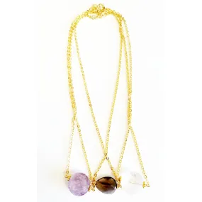 Gemstone Necklace - Colors Available