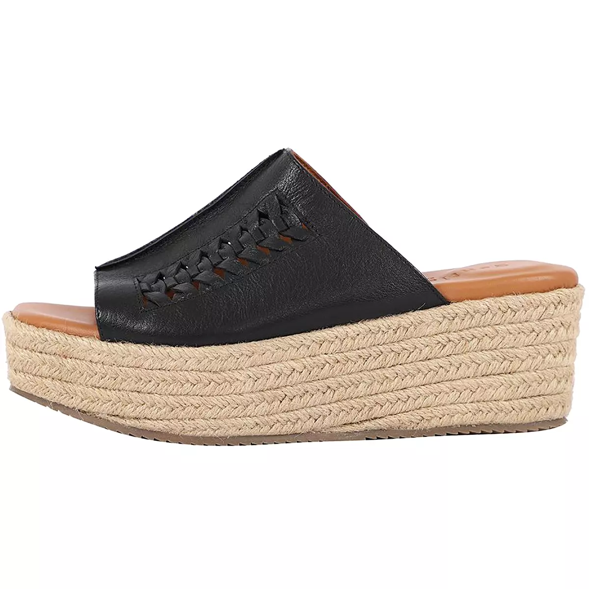 Gentle Souls by Kenneth Cole Womens Silvana Leather Woven Espadrilles