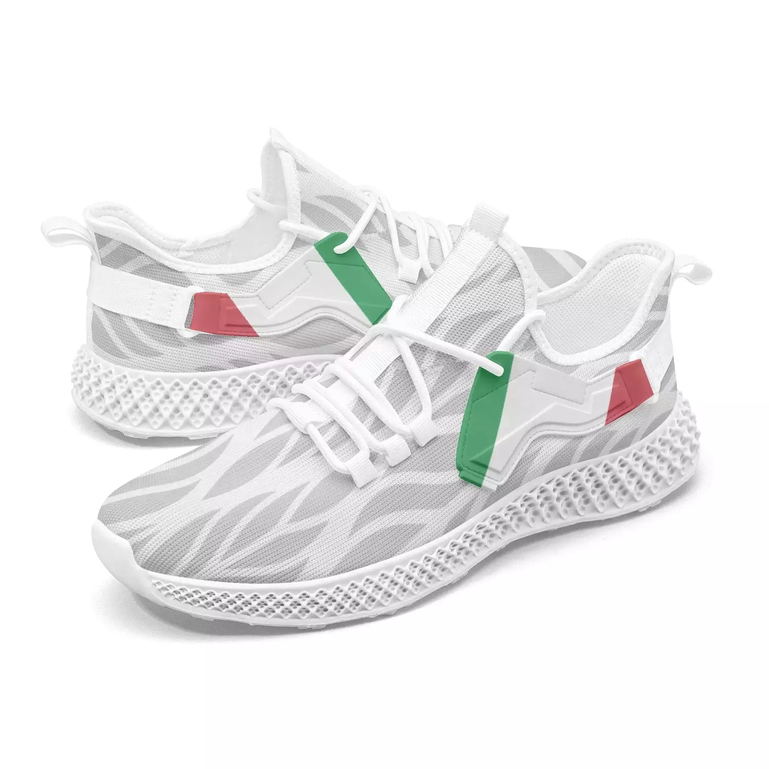 Italia Net Mesh Knit Sneakers Pattern - men/women sizes