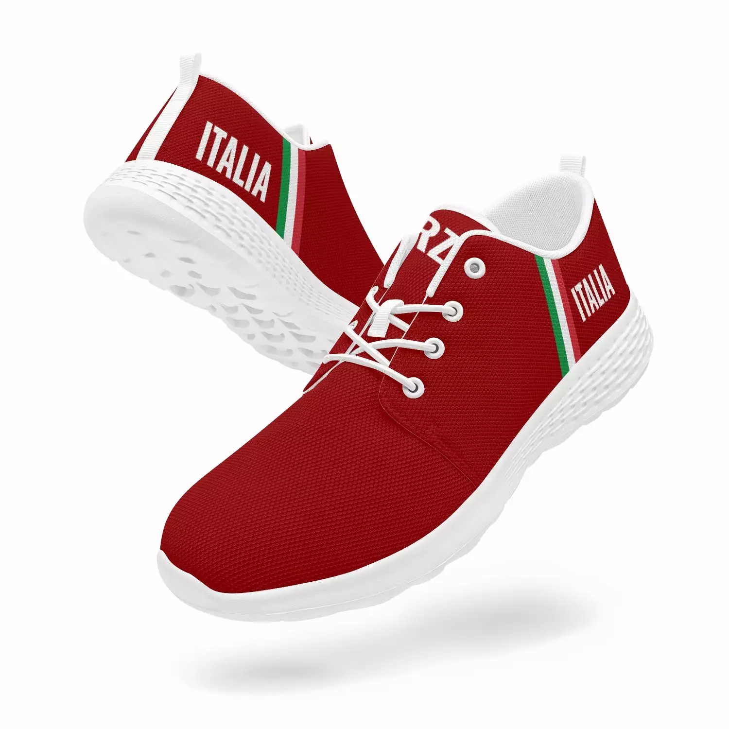 Italy Running Shoes - Forza Italia - Red - men's /women's sizes