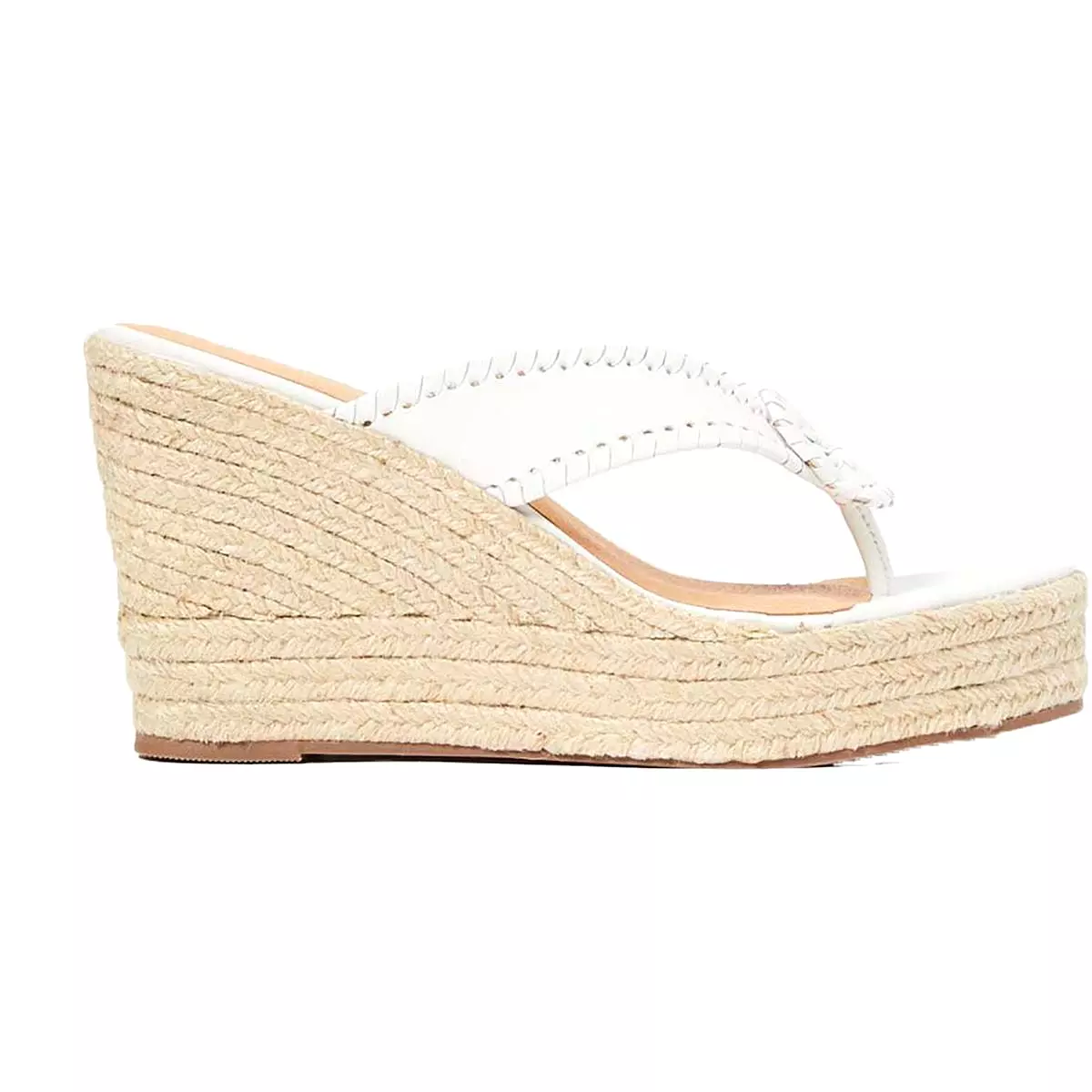 Jack Rogers Womens Rowan Leather Wedge Espadrilles