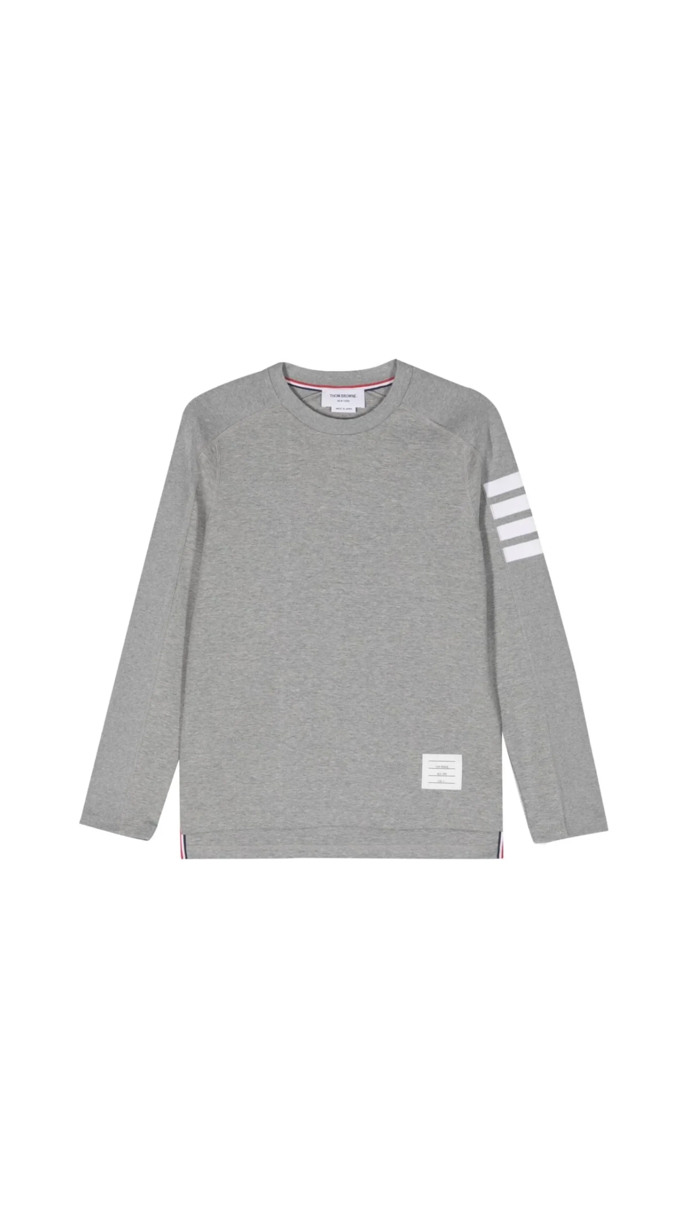 Jersey 4-Bar Long Sleeve Rugby Tee - Grey