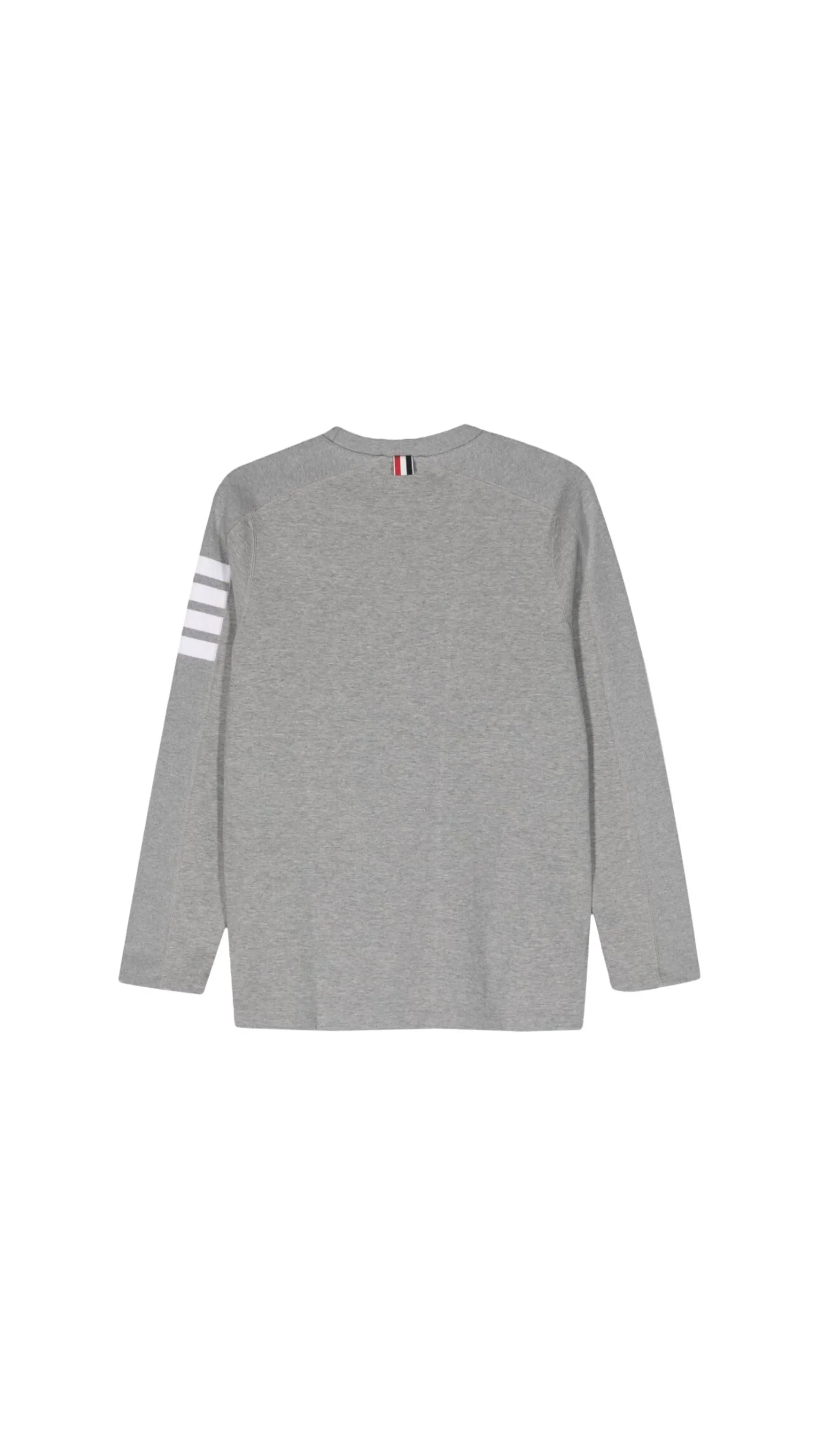 Jersey 4-Bar Long Sleeve Rugby Tee - Grey