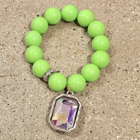 KIG Neon Green AB Chunky Bracelet