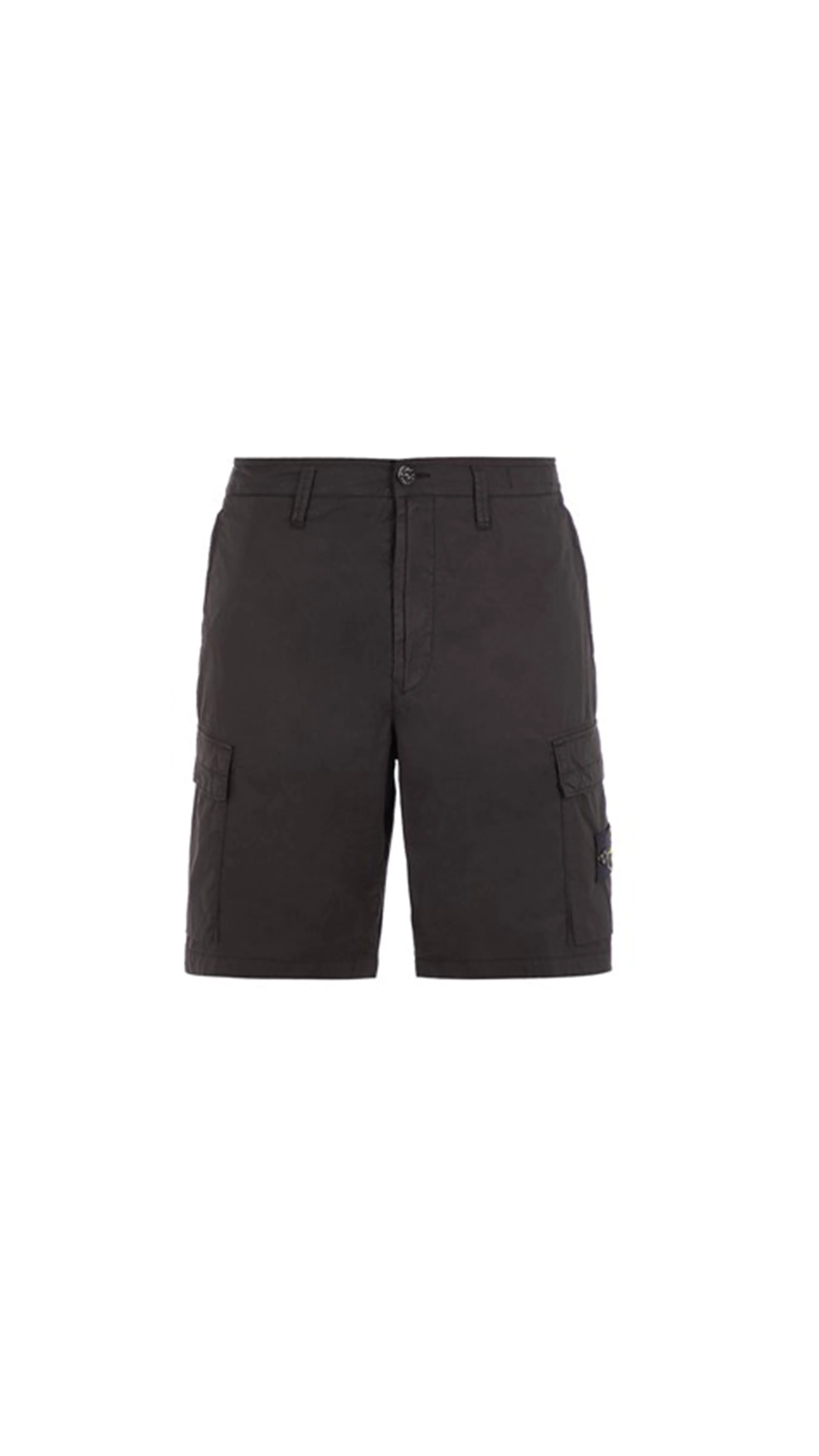 L0803 Regular Fit Cargo Bermuda Shorts - Black