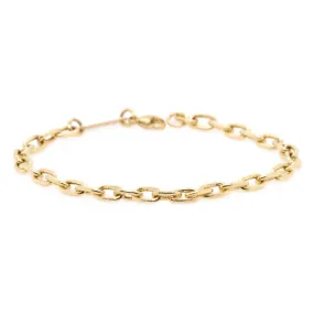 Large Square Oval Chain Bracelet