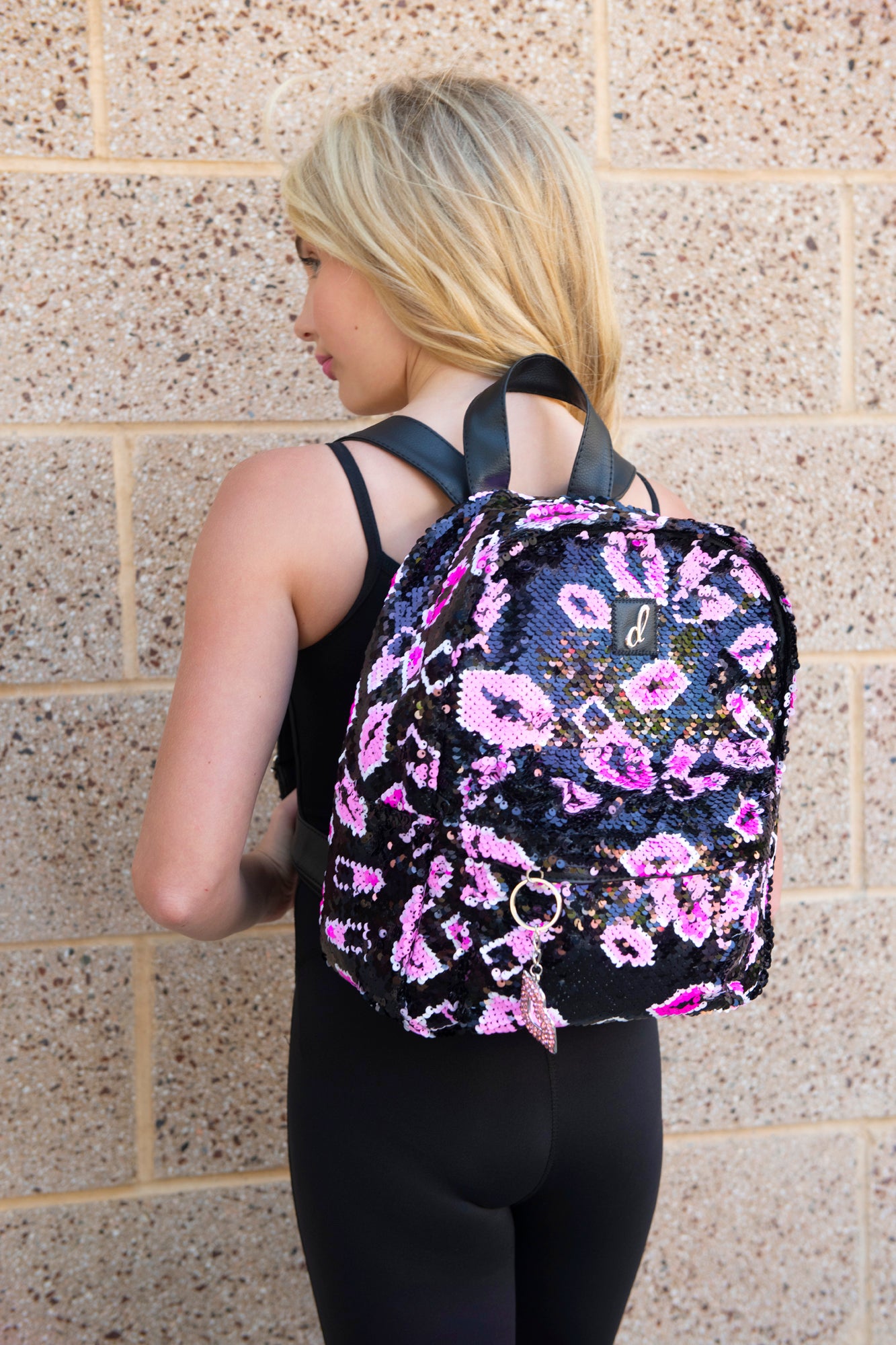 Lipstick Sequin Backpack