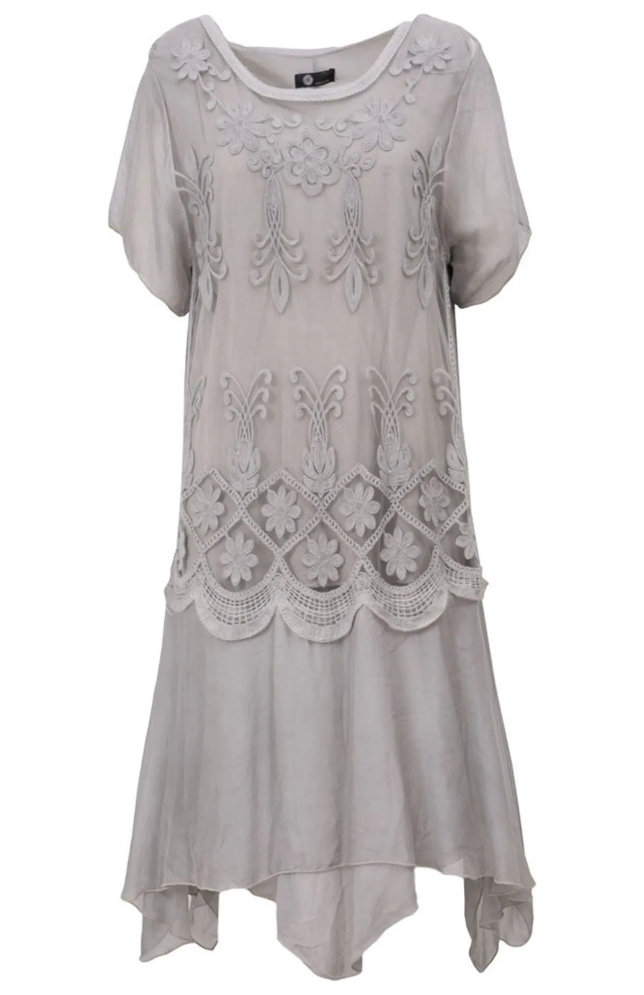 M Made in Italy - Embroidered Boho Dress