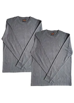 Mens 2 Pack Grey Cosy Thermal Tops | Look Again