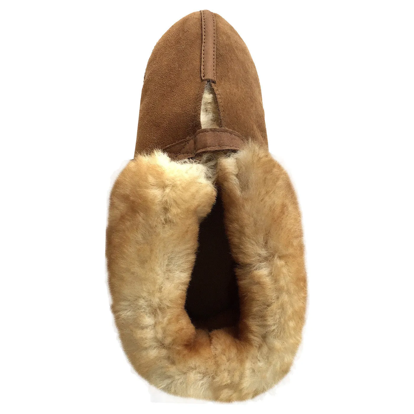 Men's Sheepskin Cabin Slippers with Velcro