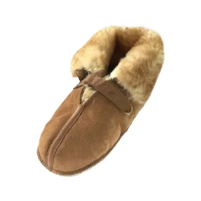 Men's Sheepskin Cabin Slippers with Velcro