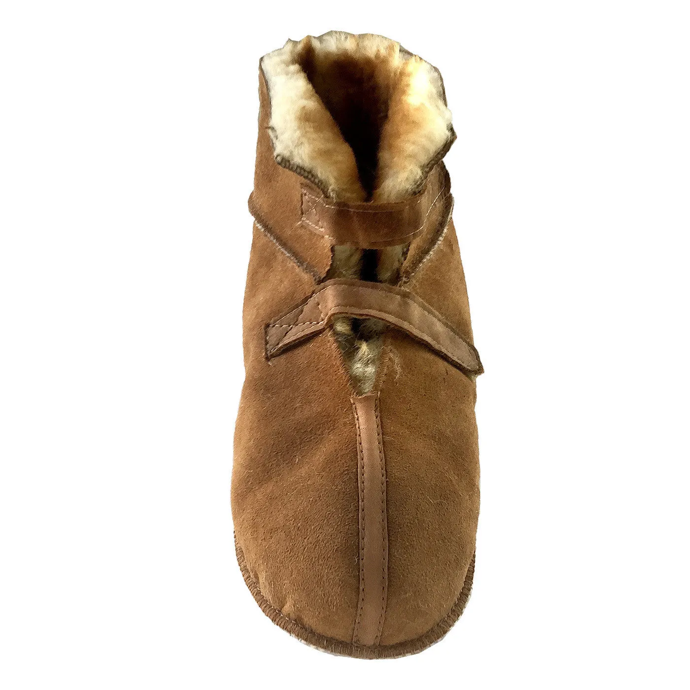 Men's Sheepskin Cabin Slippers with Velcro