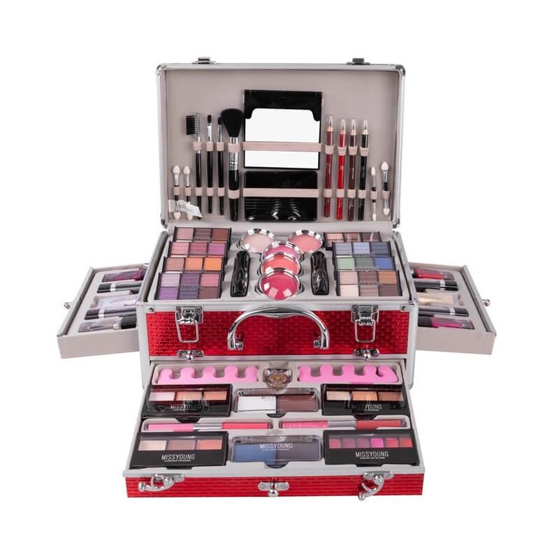 Miss Young MC1149 All in One Professional Makeup Kit for Women Full Kit Suitcase, Include Eyeshadow Palette, Lipstick Set, Conce