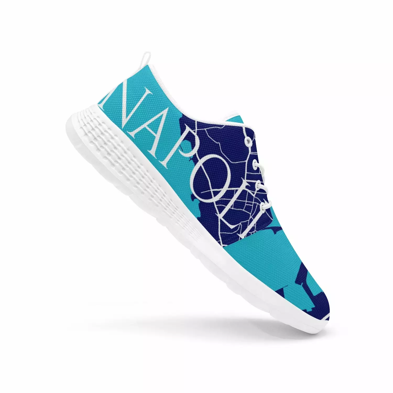 Napoli City Map Running Shoes - men's /women's sizes