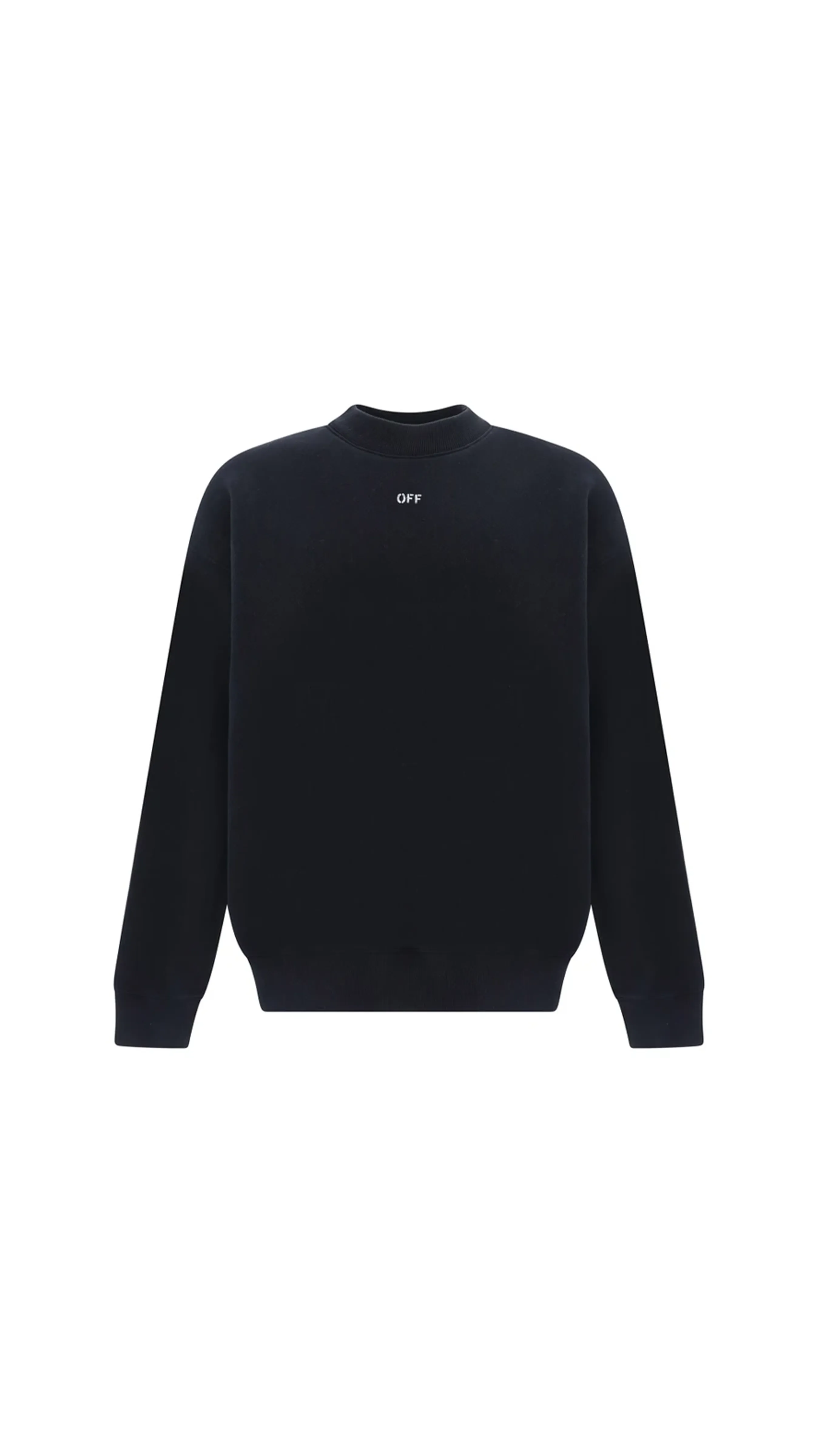 Off Stamp Boxy Fit Sweatshirt - Black