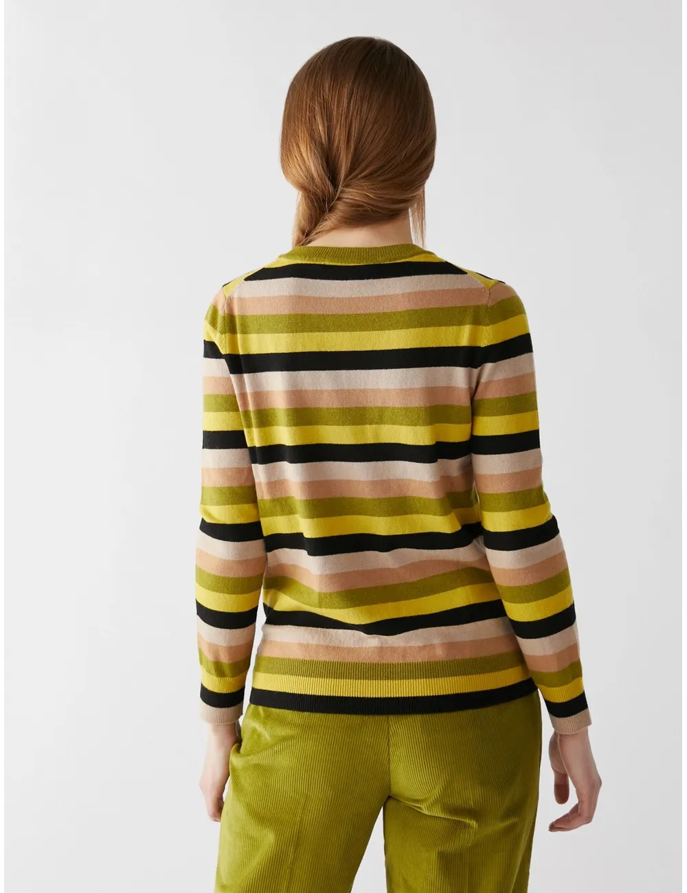 Pennyblack - Maglia a righe multicolor lime