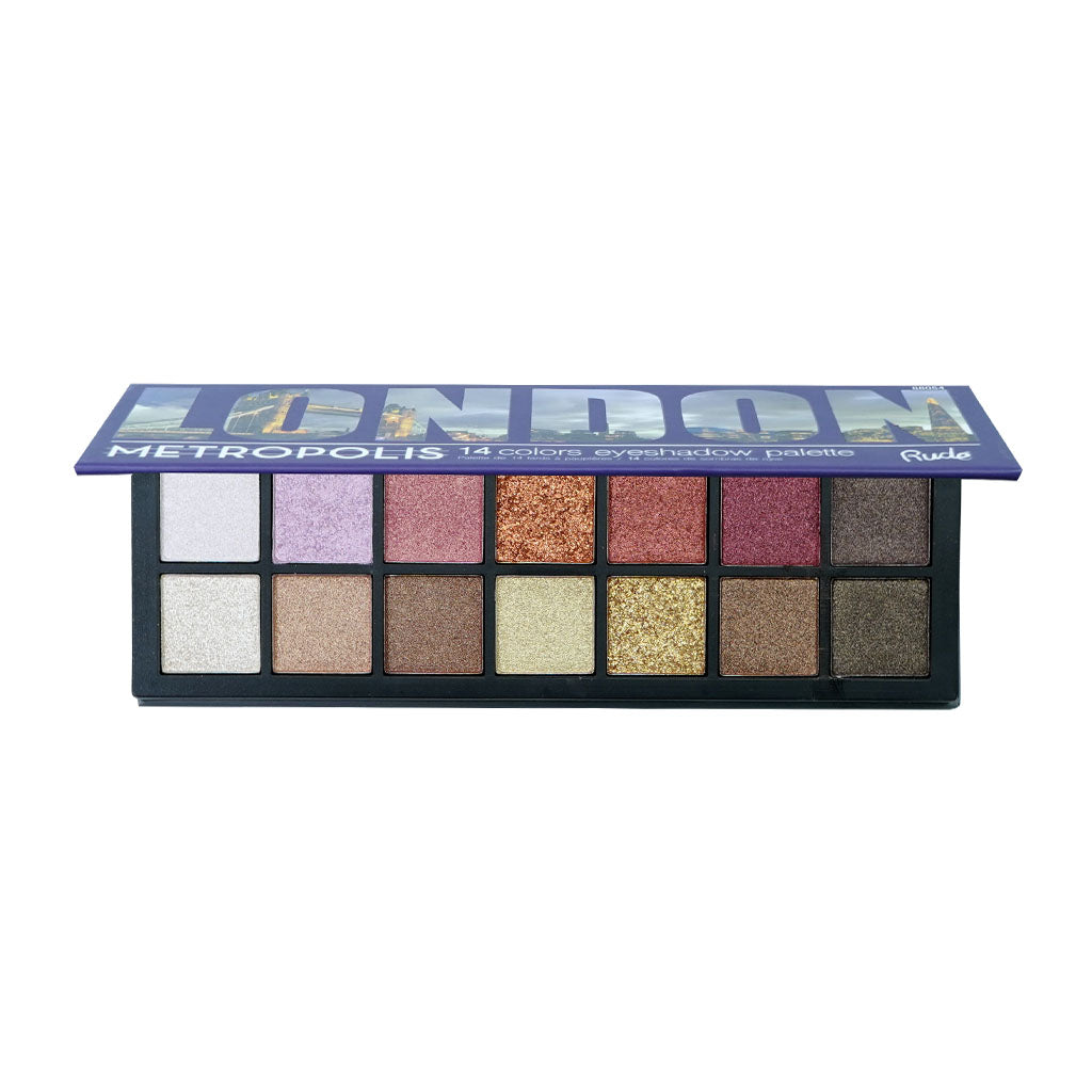 RUDE Metropolis 14 Color Eyeshadow Palette