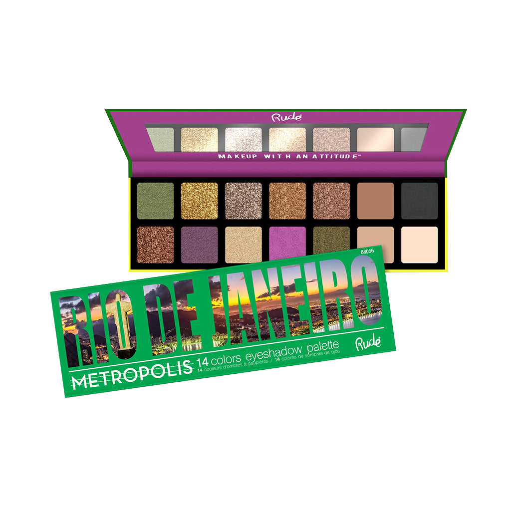 RUDE Metropolis 14 Color Eyeshadow Palette