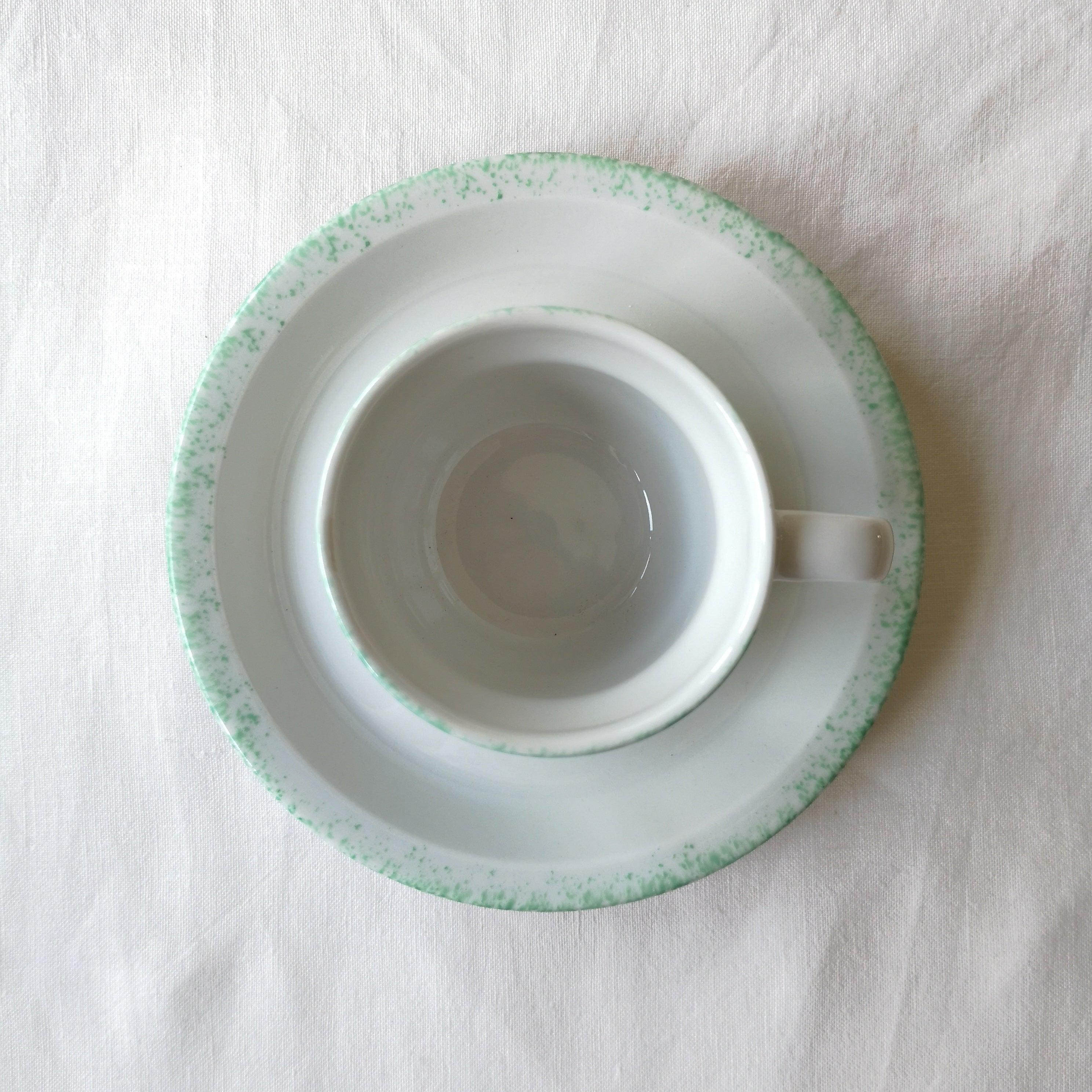 Sarreguemines (サルグミンヌ)   | Vintage cup&saucer x2 ヴィンテージカップx2 ①