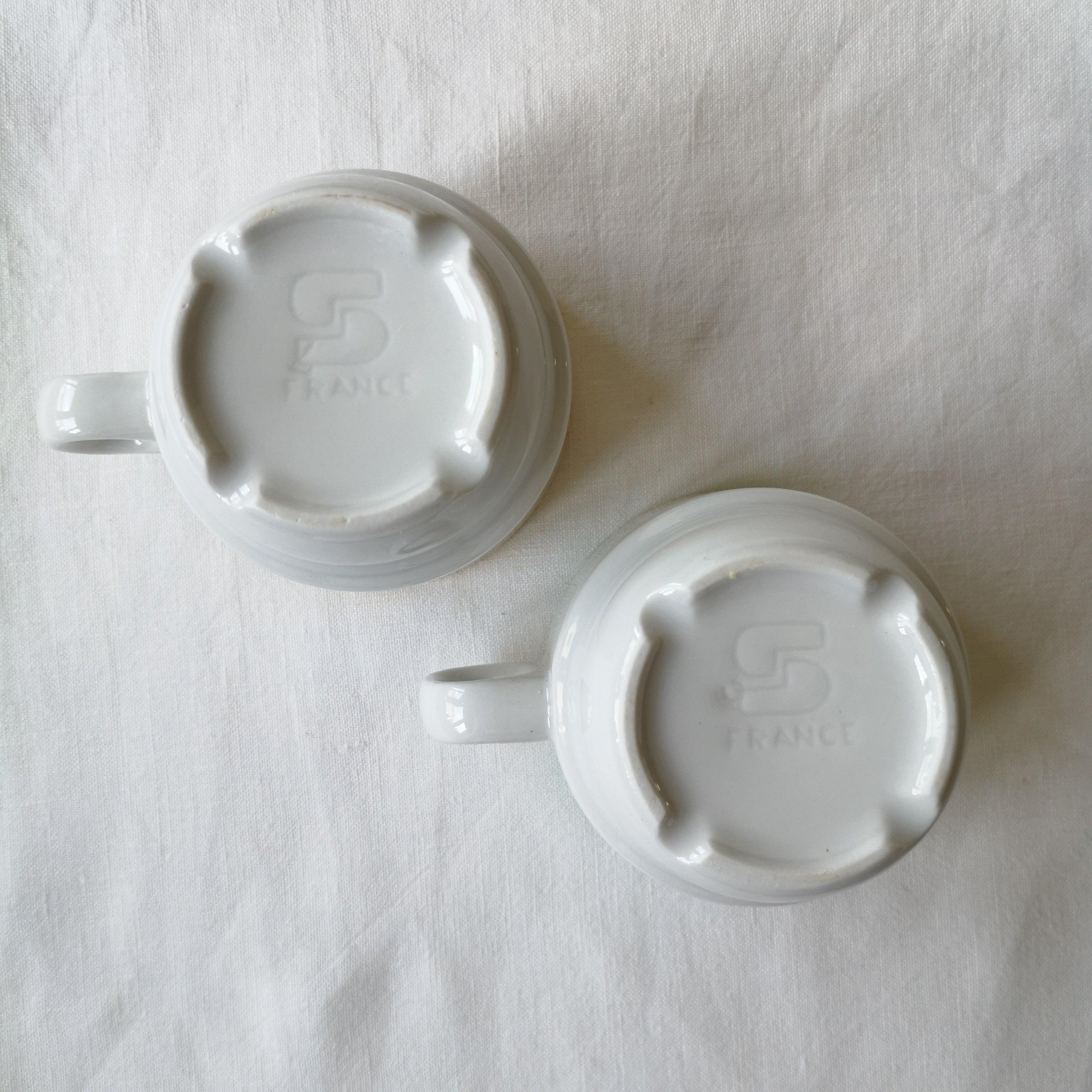 Sarreguemines (サルグミンヌ)   | Vintage cup&saucer x2 ヴィンテージカップx2 ①